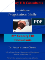 A Workshop On: Negotiation Skills