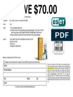 SAVE $70.00: Eset Smart Security 2014 Edition 3user