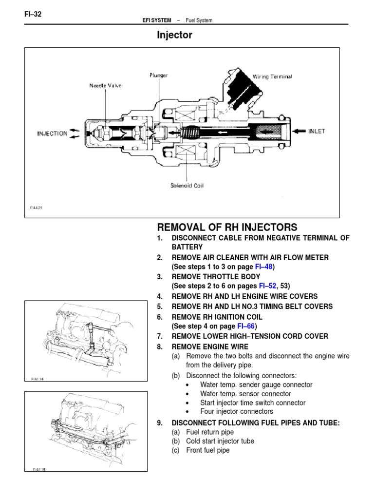 RH & LH Injector Removal Guide | PDF
