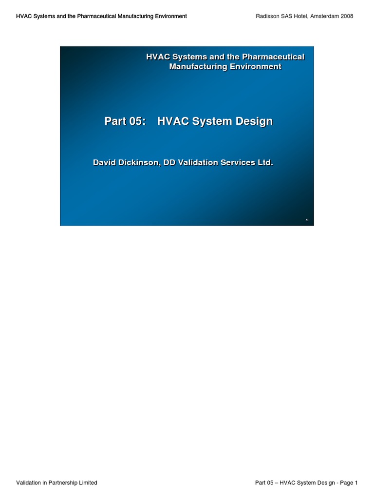 Pt05 HVAC System Design PDF Hvac Nature