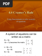 4.6 Cramers Rule