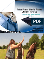 Solar Power Mobile Phone Charger (SPC-3)