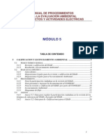 MANUAL DE PROCEDIMIENTOS PARA LA EVALUACIÓN AMBIENTAL DE PROYECTOS Modulo 5