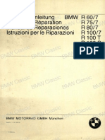 BMW Reparaturanleitung BMW R 60-7, R 75-7, r80-7, r100-7, R 100 T, R 100 S, R 100 RT, R 100 Rs