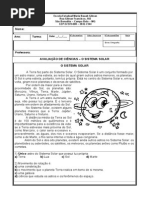 O Sistema Solar 3º Ano | PDF | Planetas | Sistema Solar