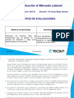 12.-Los Tipos de Evaluaciones.