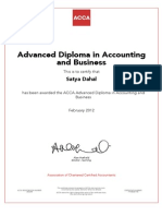 Advanced Diploma in Accounting and Business: Satya Dahal