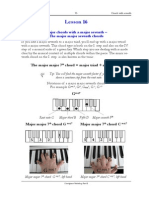Piano Lessons - Excerpt of Lesson 16 From The Chordpiano-Workshop - Major Chords With Major Seventh