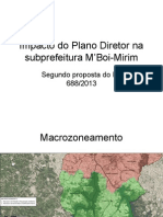 Impacto do Plano Diretor na subprefeitura M’Boi-Mirim