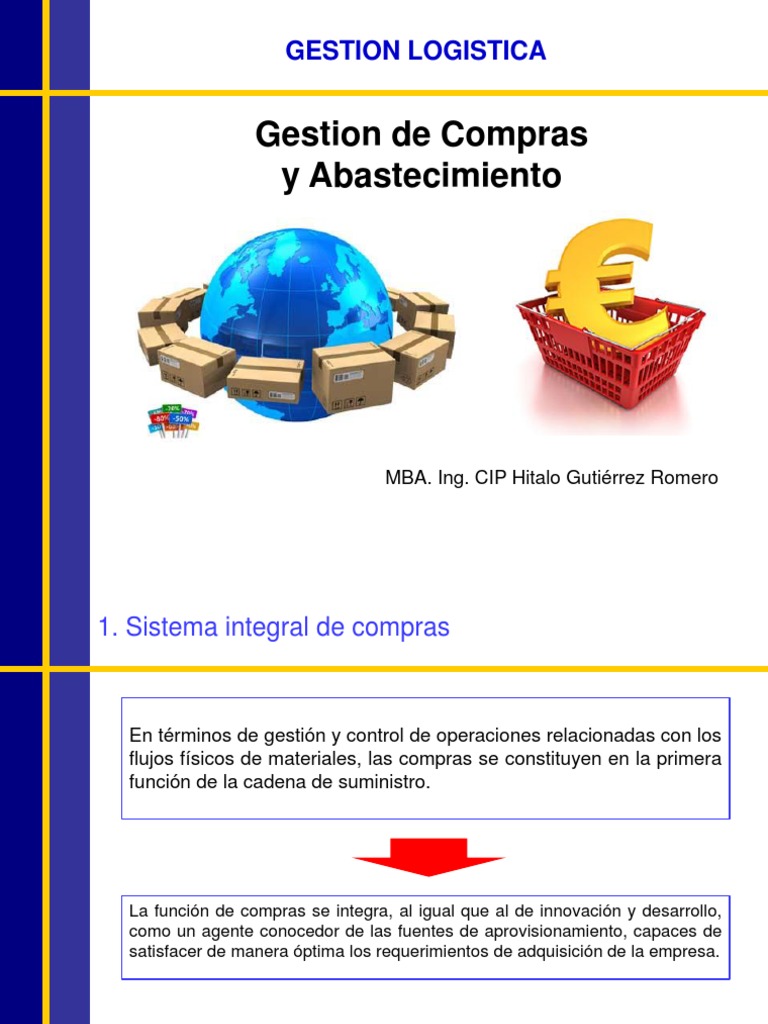 Gestión Integral de Compras y Abastecimiento | PDF | Inventario | Logística