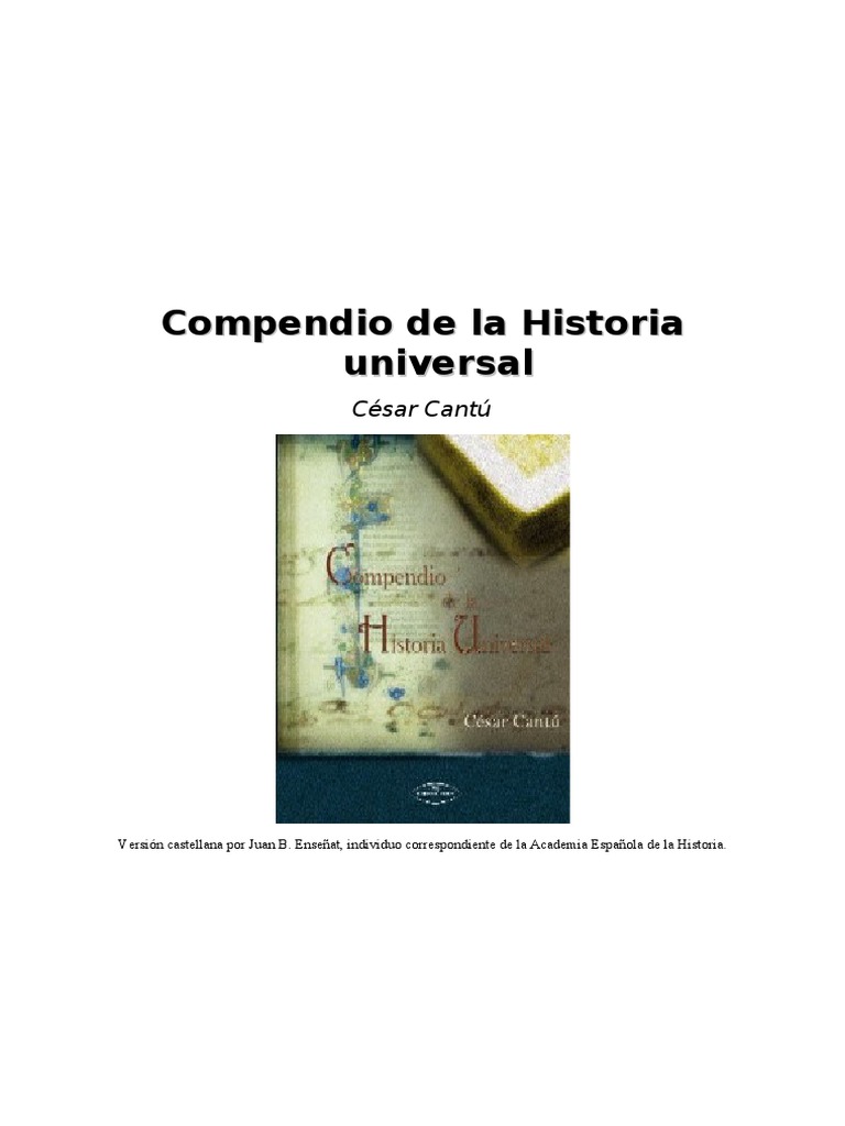 Compendio de Historia Universal | PDF | Escritura | Religión y creencia, image size:768x1024