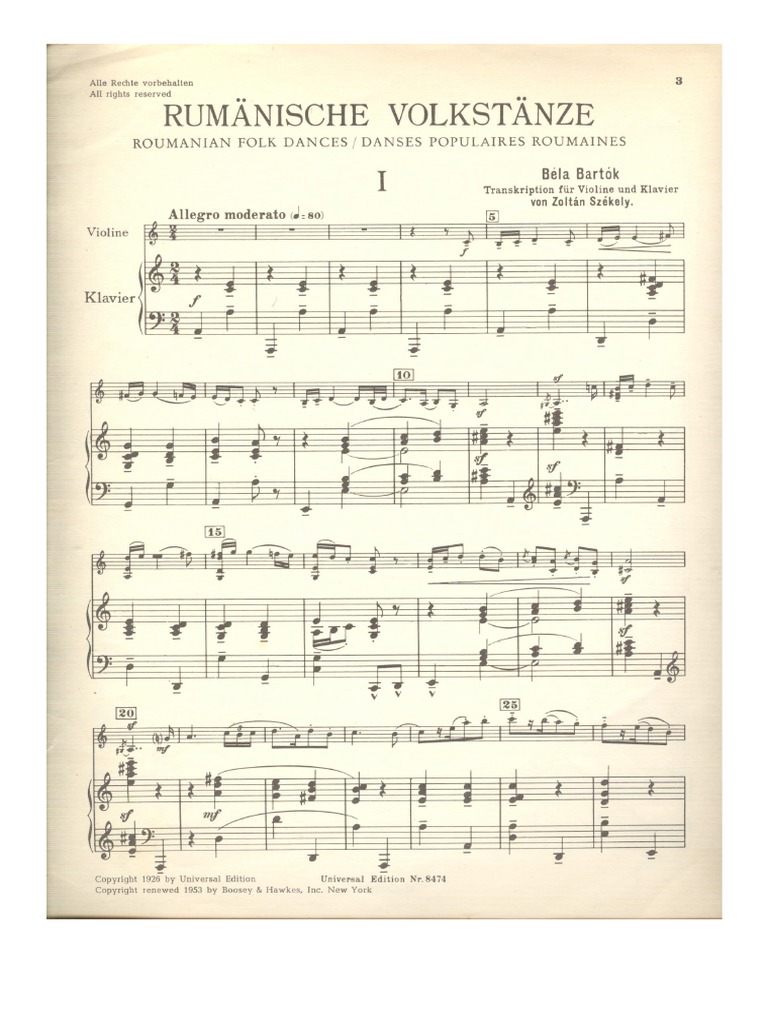Bartok_Romanian Folk Dances_Violin and piano