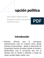 Corrupción política y sus impactos