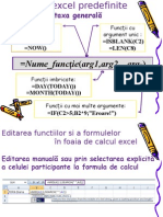 Funcții Excel (Sintaxa, Categorii, Modalitati Editare)