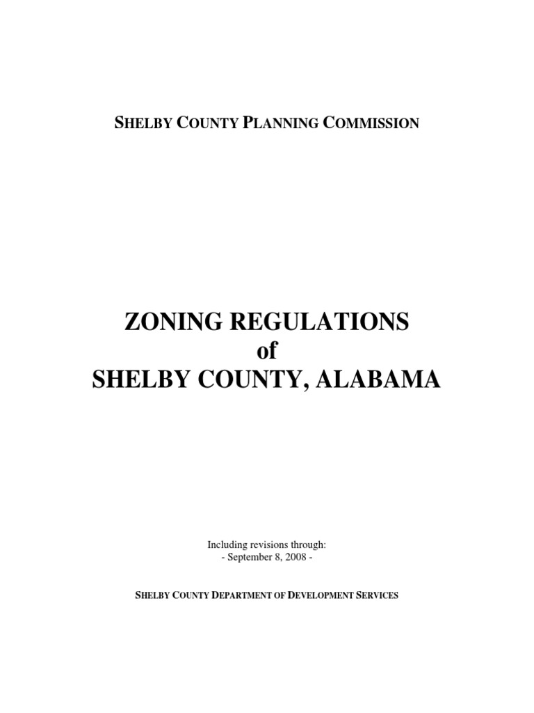 Shelby Zoning Ordinance 2008 PDF Land Lot Zoning