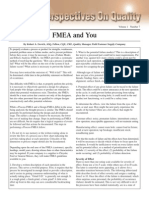 FMEA and You: by Robert A. Dovich, ASQ, Fellow, CQE, CRE, Quality Manager, Field Fastener Supply Company