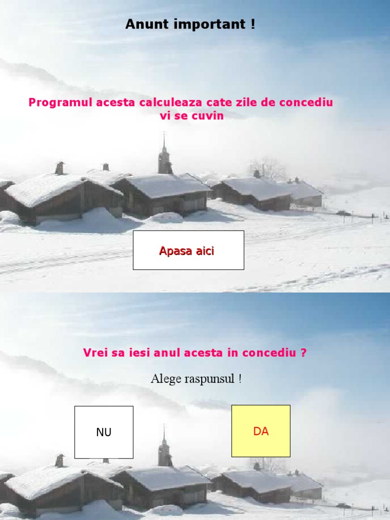 Programare Concedii