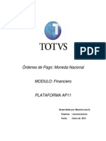 Manual Erp Protheus Totvs Financiero Con Asientos Contables (Chile)