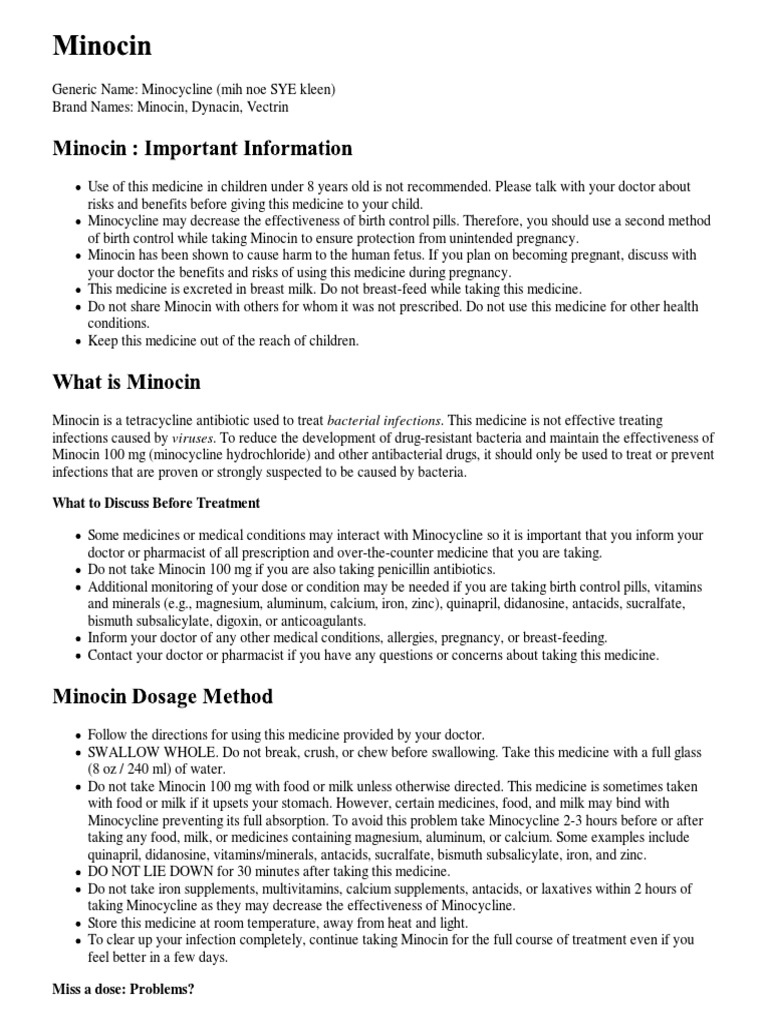 Buying minocycline