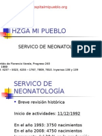 Servicio Neonatología - Hospital Mi Pueblo