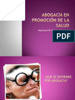 Abogacía en Promoción de La Salud PDF