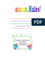 Classroom Rules - EDEL 483