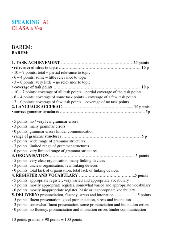 Speaking A1 | PDF | Ellipsis | Human Communication