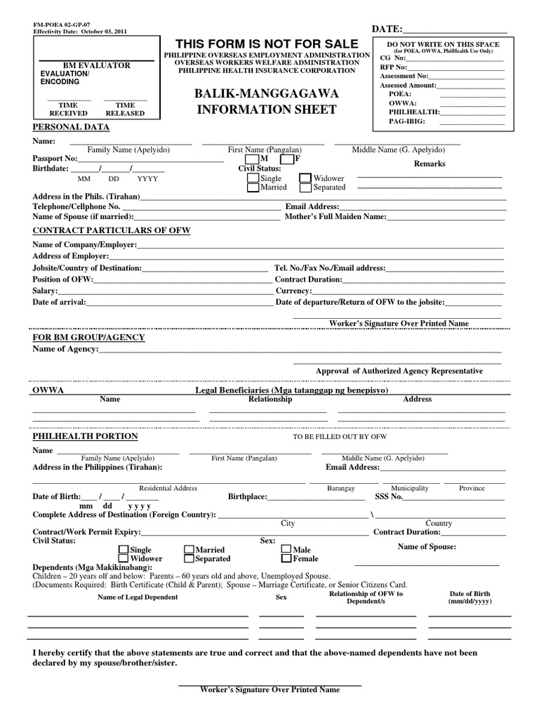 OEC Application Eform and Pag-Ibig Form-1 (FOR OFWs IN SAUDI ARABIA) | PDF