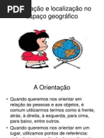 Orientação e localização no espaço geográfico