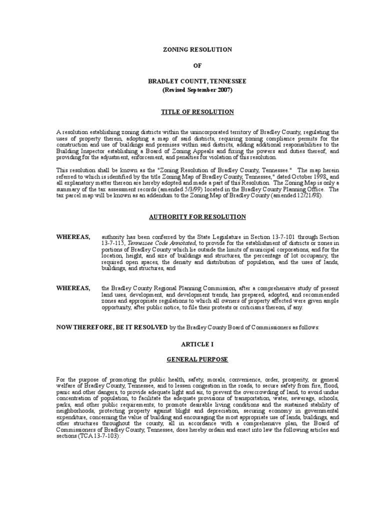 Bradley County Tennessee Zoning Download Free PDF Zoning Radio
