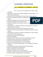 PLAN DE DESARROLLO CONCERTADO 2009-2021 DE LA PROVINCIA DE BARRANCA - Actividades y Proyectos