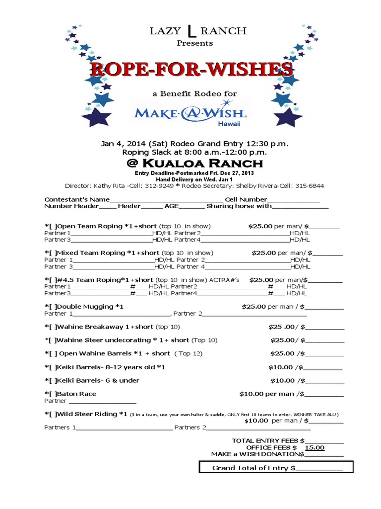 Rope For Wishes Entry | PDF | Rodeo | Justice
