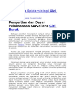 Surveilans Epidemiologi Gizi Buruk