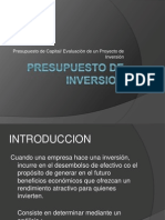 Presupuesto de Inversión