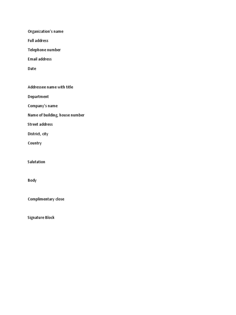 Organization Contact Information Template | PDF