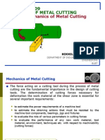 Theory of Metal Cutting-Mechanics of Metal Cutting