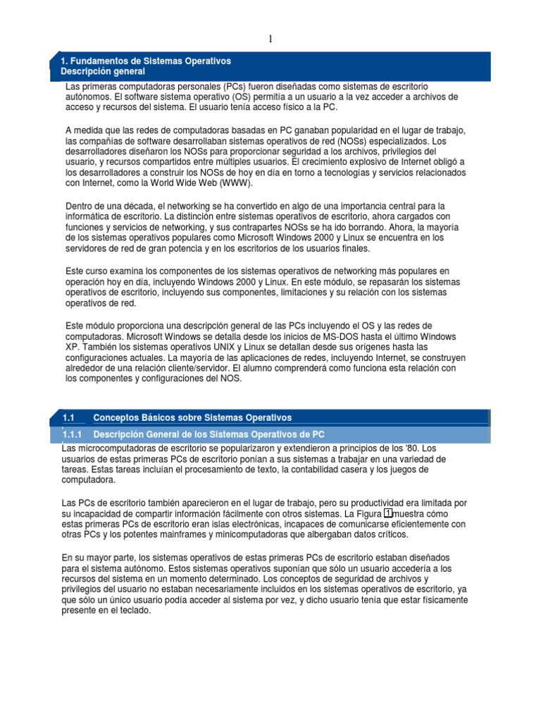 Documento de Apoyo No. 4 Cisco It Essentials II | PDF | Distribución de ...