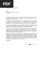 Carta de Amonestacion Laboral