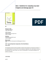 FAO 56 Evapotranspiration