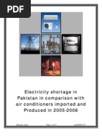 Research Report On Electricity Shortage in Pakistan (Research Methodology)