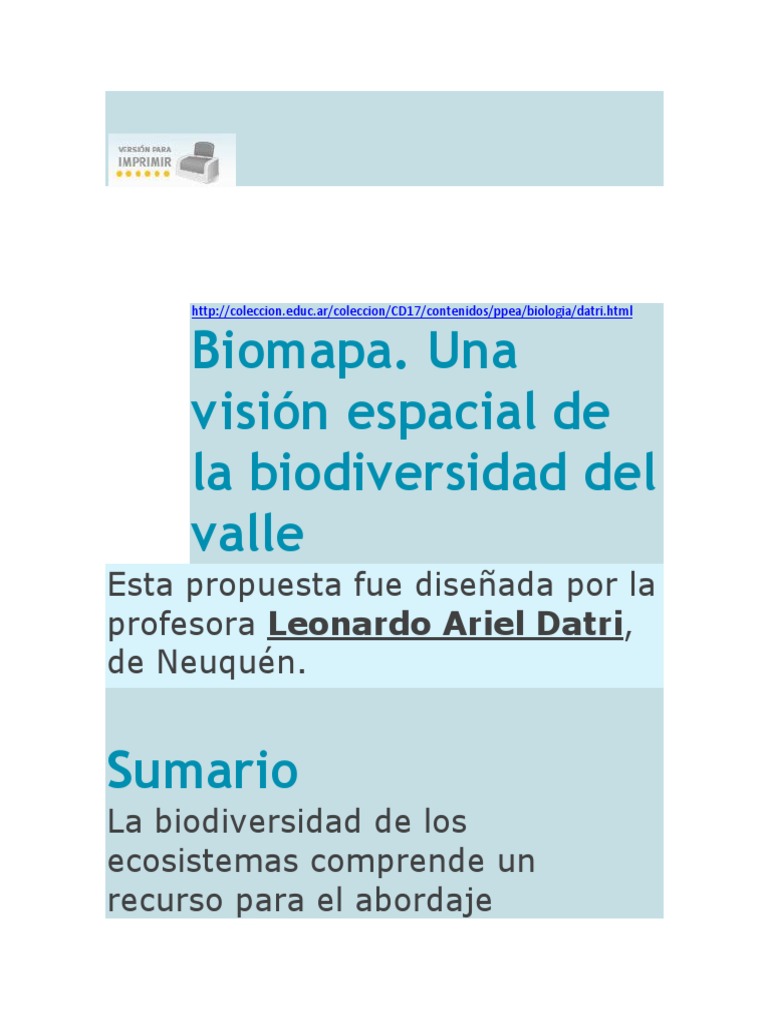 BIOMAPA | PDF | Biodiversidad | Ecosistema