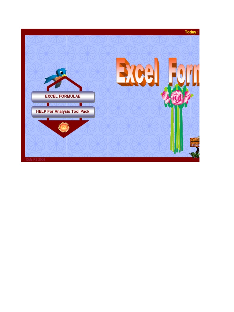 MS Excel Formulas | PDF