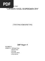 Download Laporan Eksperimen Magnet by Fitriani Romadona SN187483209 doc pdf