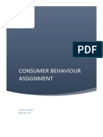 Consumer Behaviour Assignment: Vimal Romeo