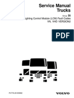 Service Manual Trucks: Lighting Control Module (LCM) Fault Codes VN, VHD Version2