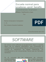 Software. Clasificación y tipos