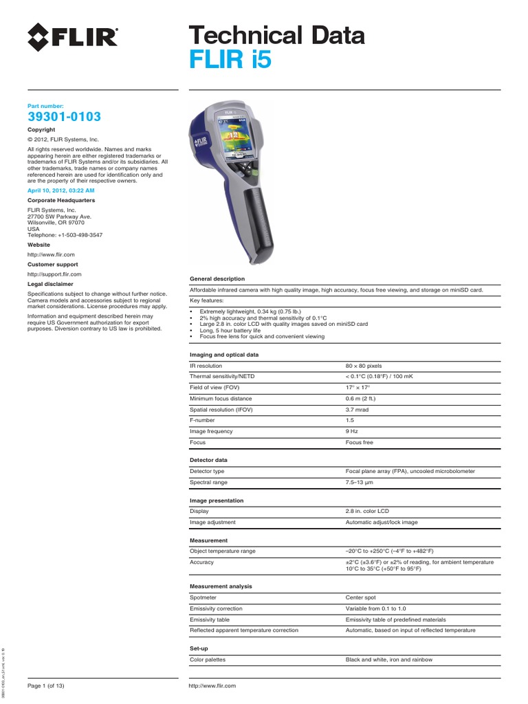 Camera Termoviziune | Secure Digital | Battery Charger