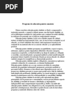 Referat Educatie Pt Sanatate