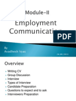 Module-II Employment Communication Student