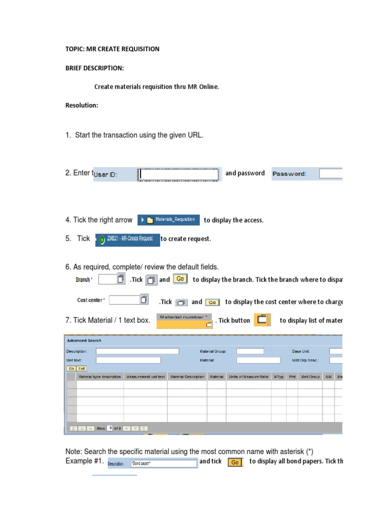 Create Materials Requisition Online | PDF | Career & Growth